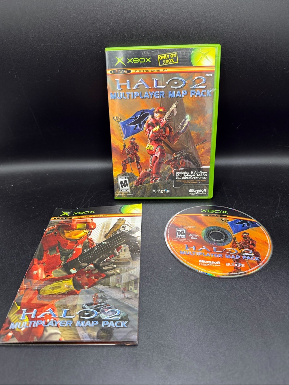 Halo 2 Multiplayer Map Pack (Microsoft Xbox) Game Case Manual Tested And Working